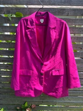 a new day Fuchsia Blazer Jacket